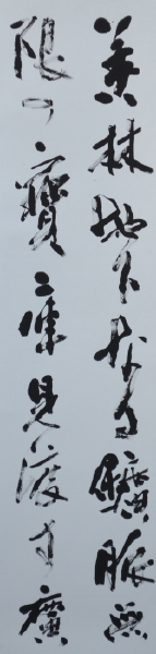 「秋田県民歌を書く」（部分）
